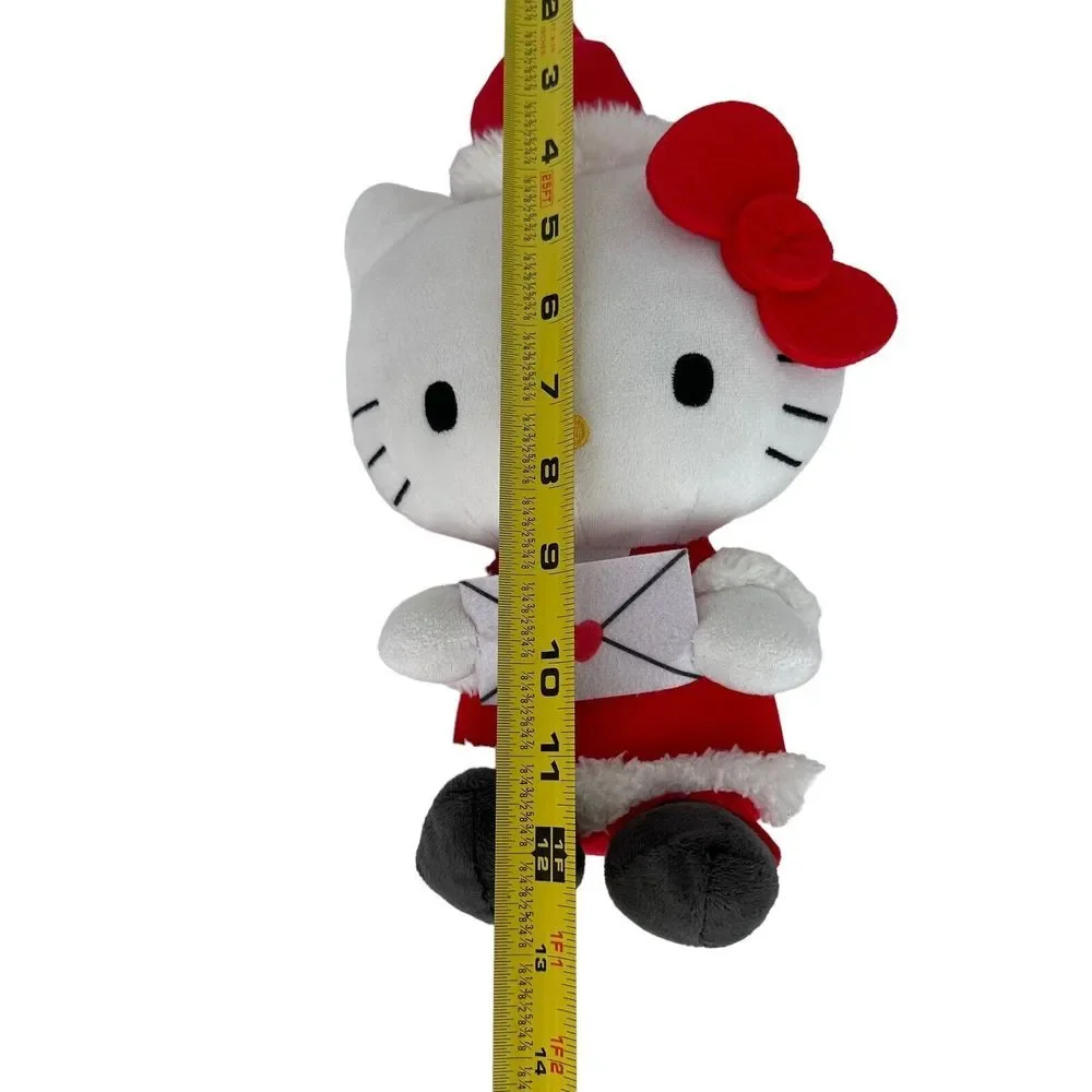 2 Sanrio HELLO KITTY Dressed For Christmas In‎ Red Plush Stuffed Animals